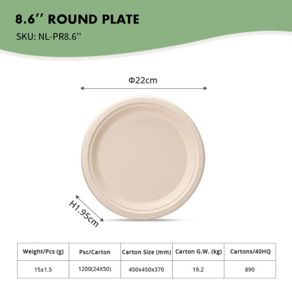 7" Round Plate 17.6 cm - Image 5