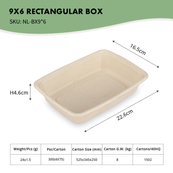 9x6 Rectangular Box