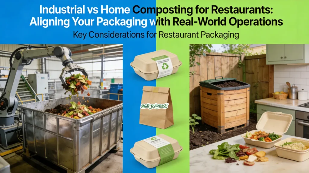 Industrial composting and home composting comparison for restaurant packaging decisions